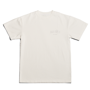Varsity Logo T-shirt in Moonbeam. XL