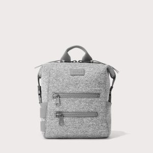 Indi Diaper Backpack in Heather Grey. Small