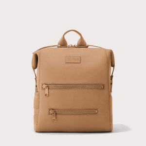 Indi Diaper Backpack in Camel. Medium
