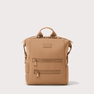 Indi Diaper Backpack in Camel. Small