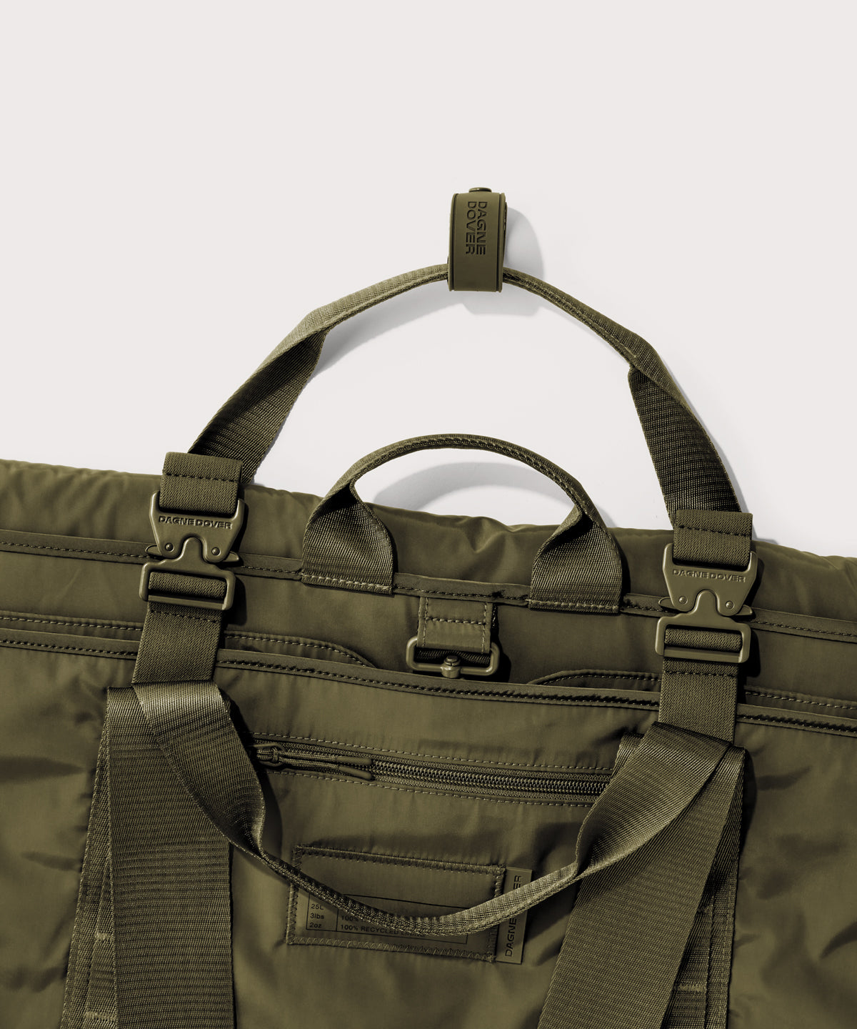 Capri Garment Bag in Dark Moss - Image 4